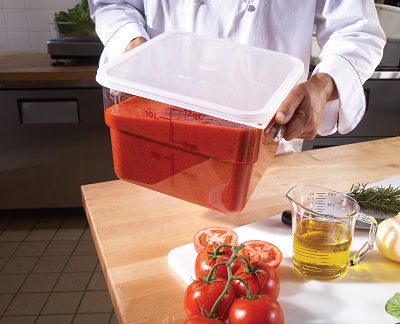 CLOVER CLEAR XL 3 COMPARTMENT HINGED CONTAINER - US Foods CHEF'STORE