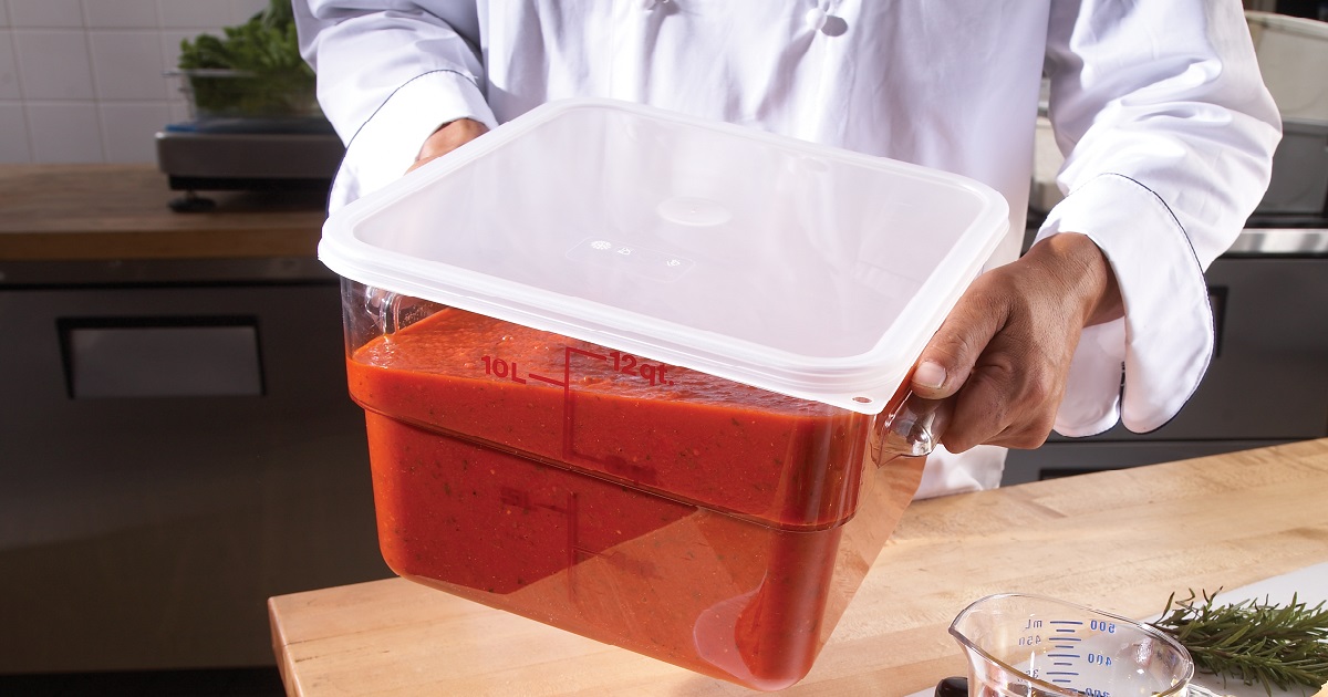 CAMBRO CONTAINER ROUND TRANSLUCENT 1 QUART - US Foods CHEF'STORE