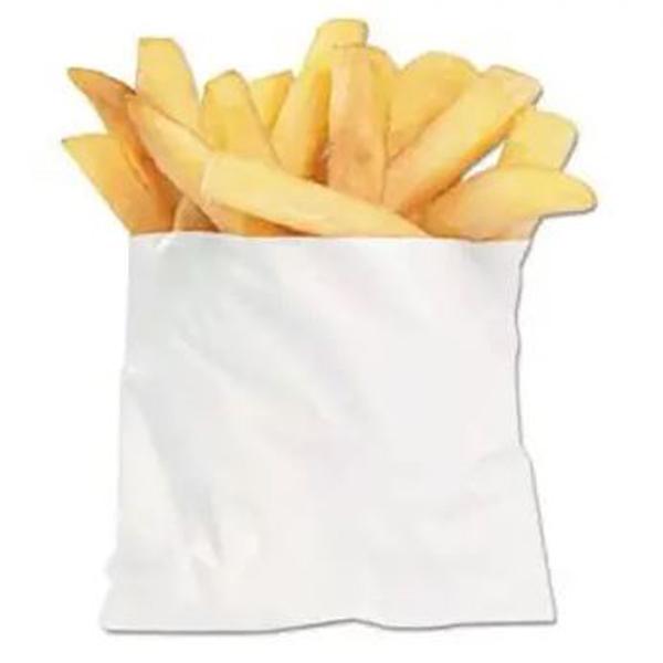 GREASE RESISTANT BAG #19 WHITE 6 X .75 X 7.25 INCH
