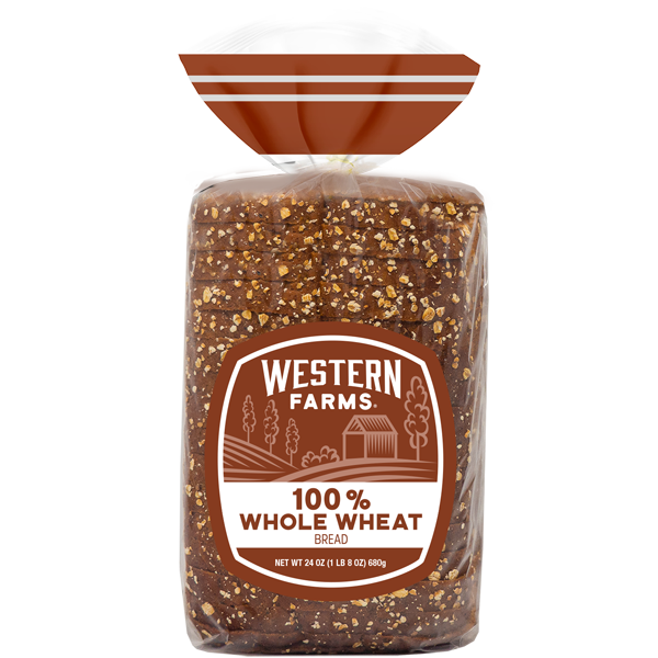 WESTERN FARMS 100% WHOLE WHEAT BREAD