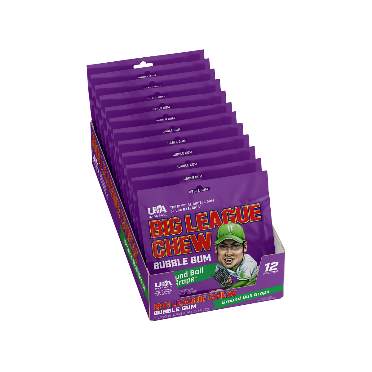 BIG LEAGUE CHEW GRAPE BUBBLE GUM