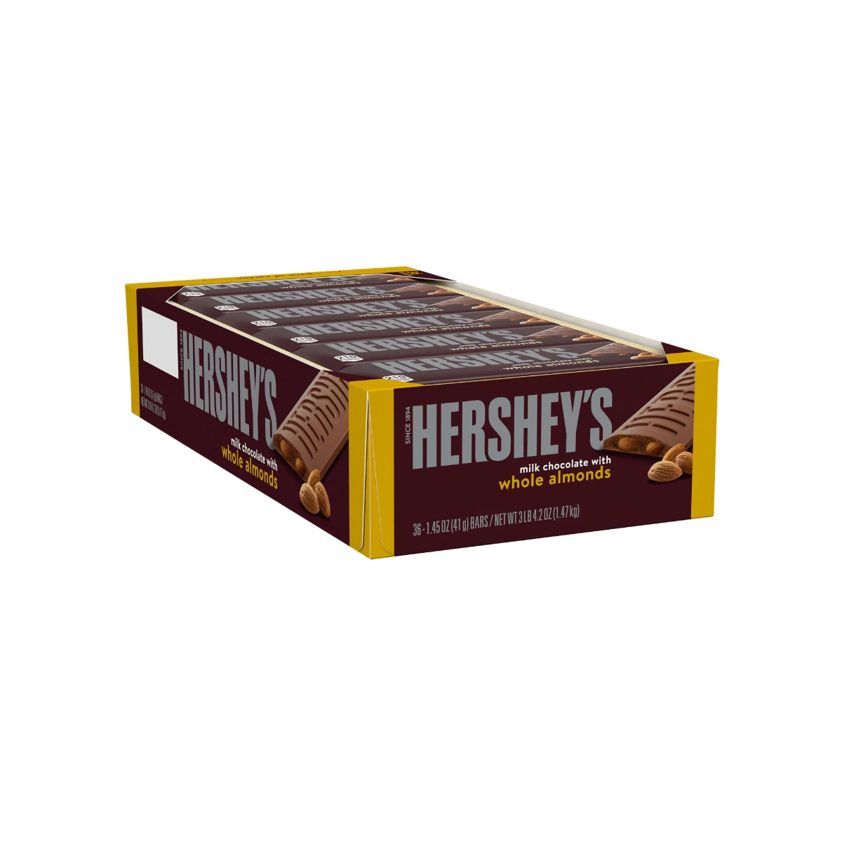 HERSHEY'S MILK CHOCOLATE BAR WITH ALMONDS