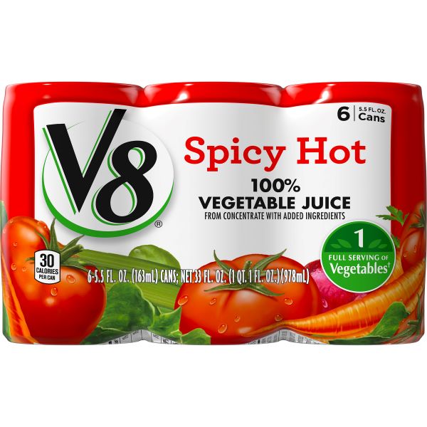 CAMPBELL'S SPICY V-8 VEGETABLE JUICE