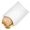 AJM GREASE RESISTANT BAG WHITE 6.5 X 1 X 8 INCH CAFE