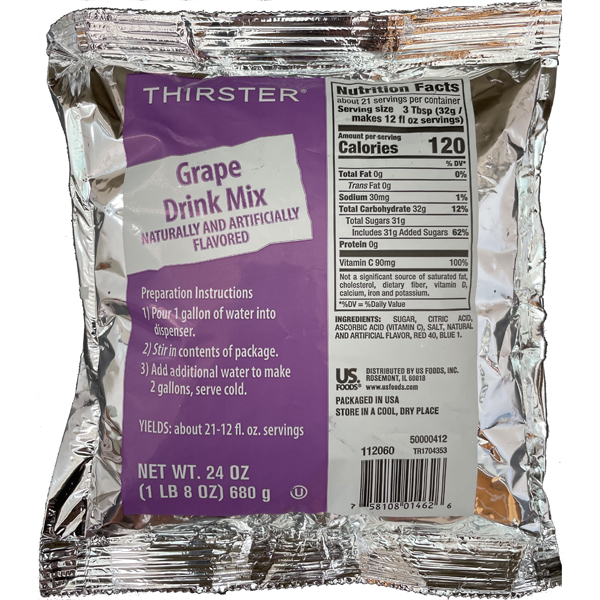 THIRSTER GRAPE DRINK MIX