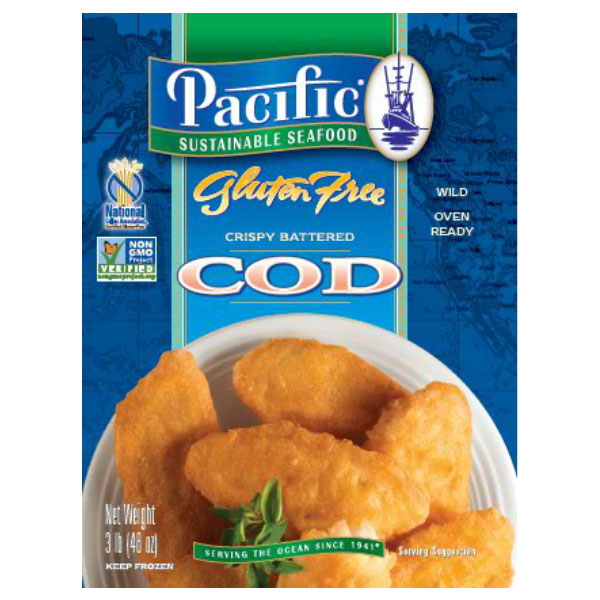 PACIFIC SEAFOOD CRISPY BATTERED COD GLUTEN FREE