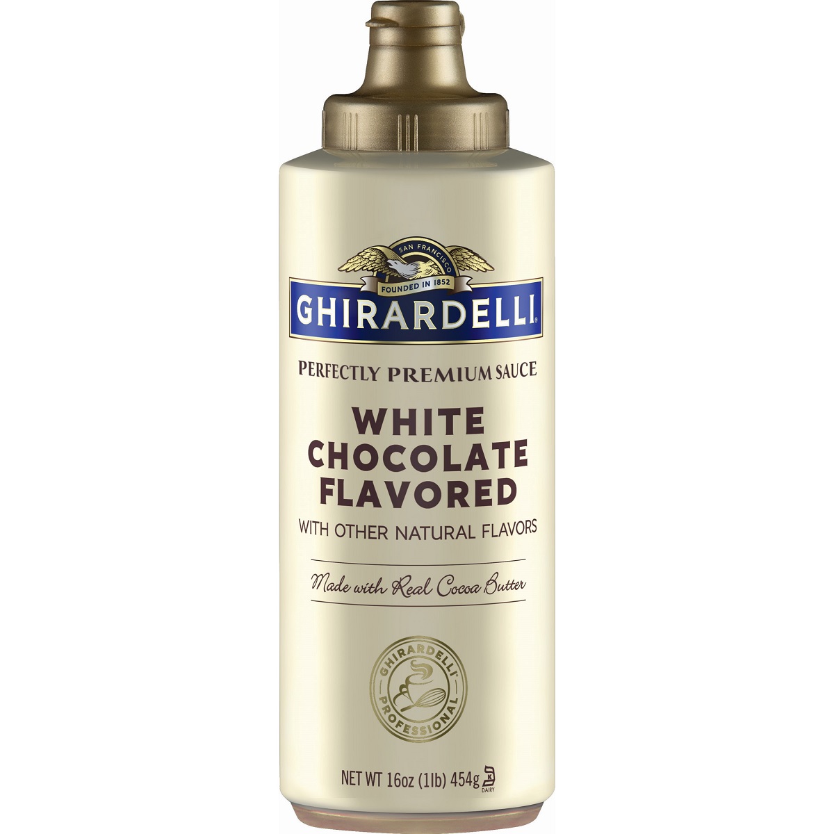 GHIRARDELLI SAUCE WHITE CHOCOLATE