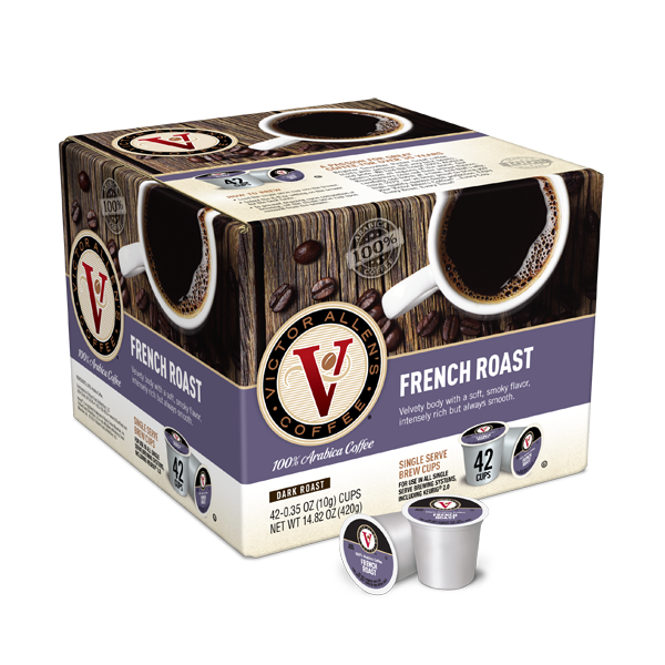 VICTOR ALLENS SINGLE SERVE COFFEE FRENCH ROAST
