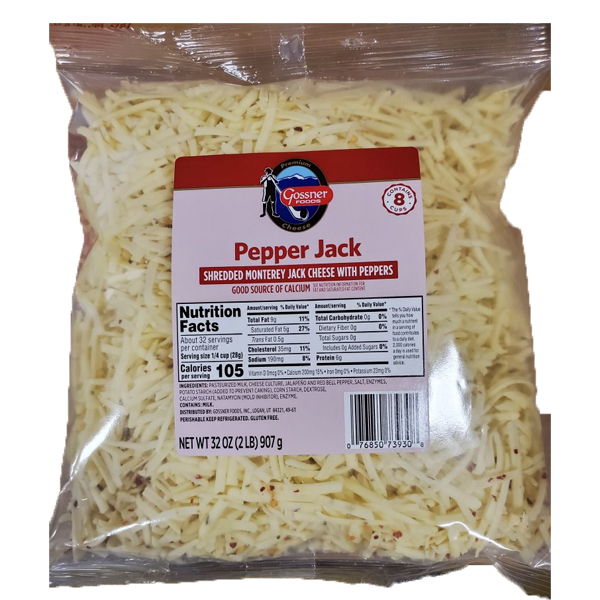 GOSSNER SMOKED PROVOLONE SHREDDED CHEESE - US Foods CHEF'STORE