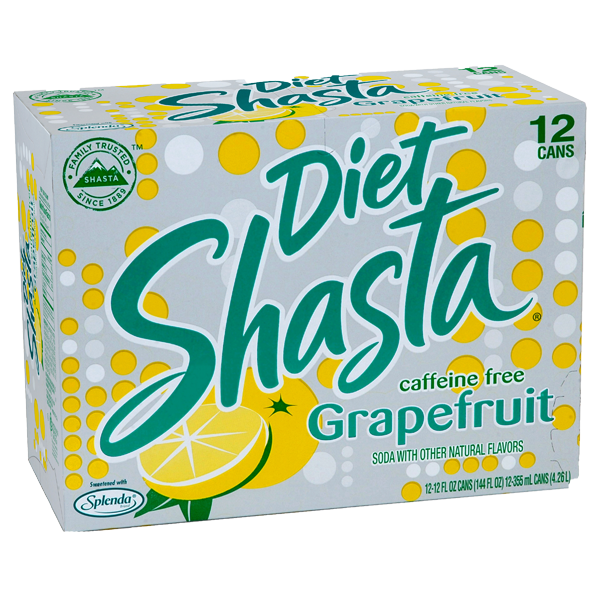 SHASTA DIET GRAPEFRUIT SODA