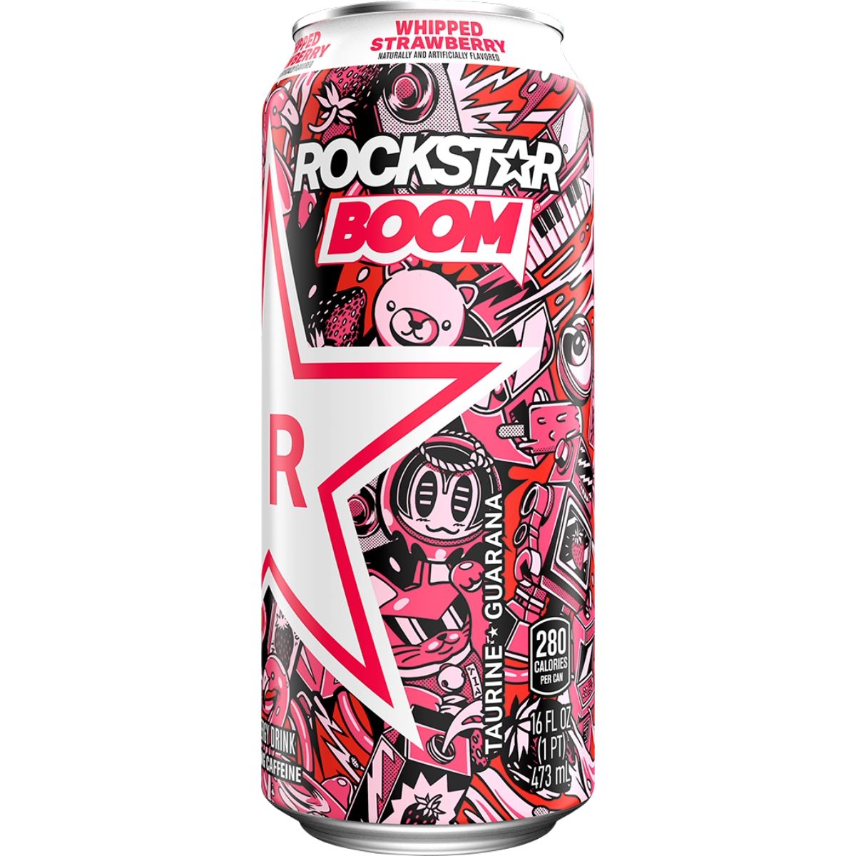 ROCKSTAR ENERGY BOOM STRAWBERRY