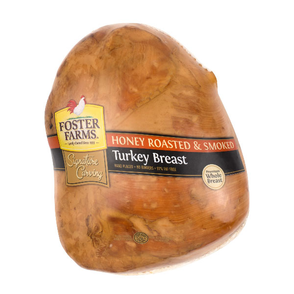 FOSTER FARMS HONEY CURED SMOKED TURKEY BREAST