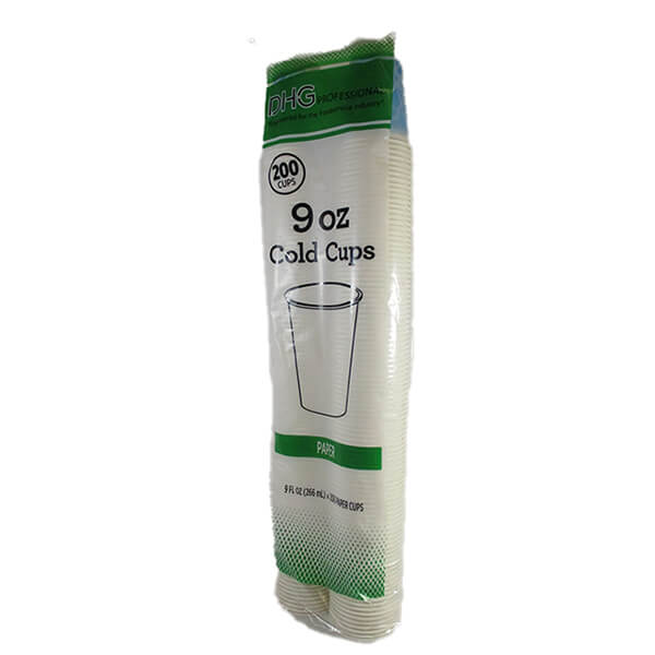 DHG PRO 9 OZ WHITE PAPER COLD CUP