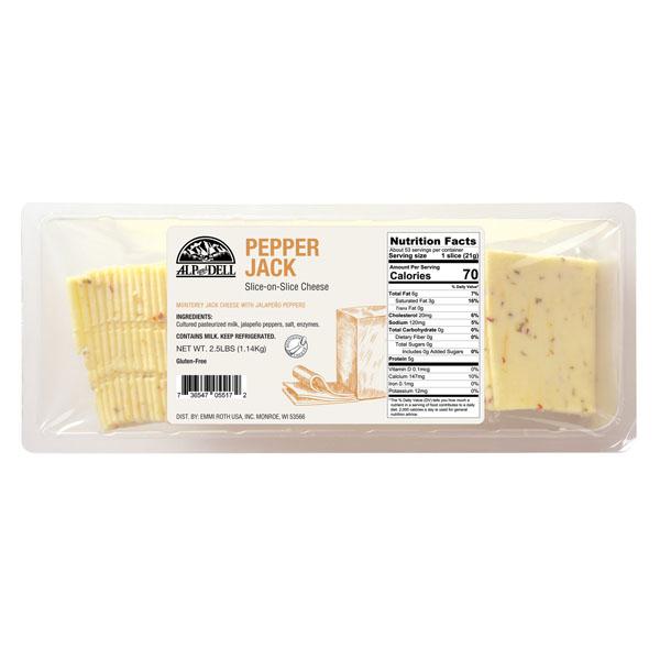 ALP AND DELL SLICED CHEESE PEPPER JACK