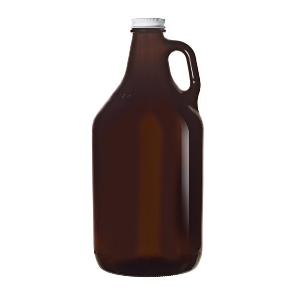LIBBEY AMBER GROWLER WITH LID 64OZ