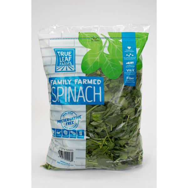 GOLD COAST PACKING WHOLE LEAF SPINACH BAG