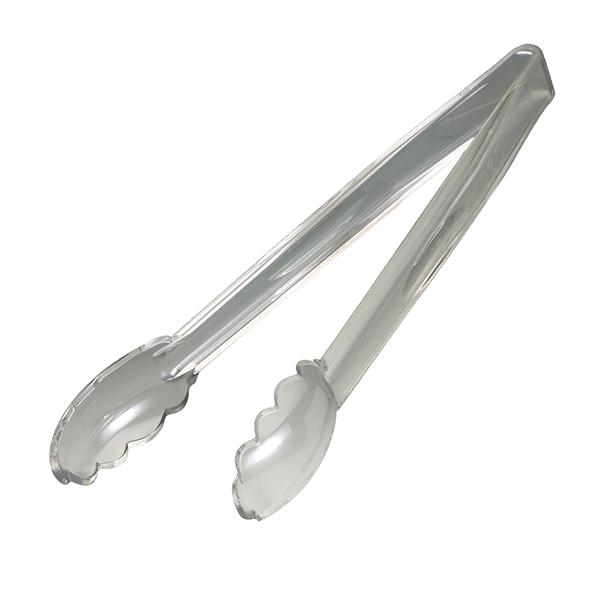 CAMBRO TONGS SCALLOPED CLEAR 12 INCH