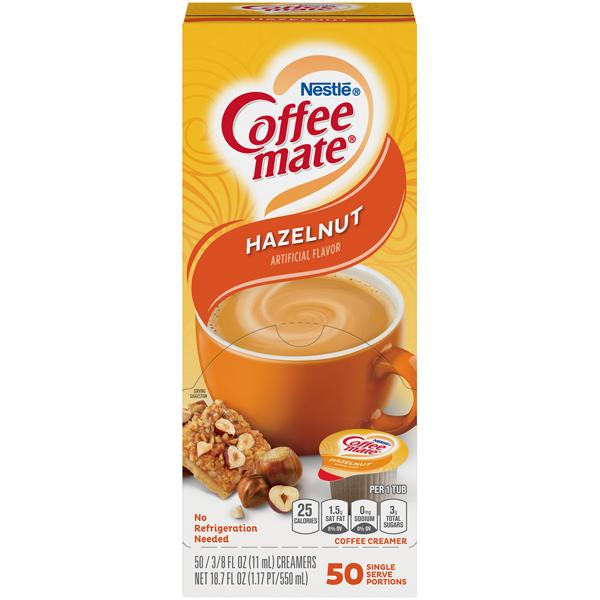 COFFEE-MATE CREAMER SINGLES HAZELNUT