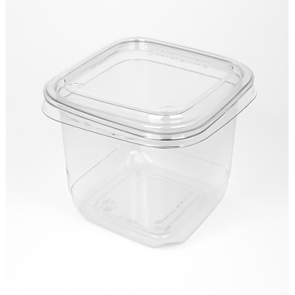 16 oz. BOTTLEBOX Square Deli Container - Made from rPET ♻️