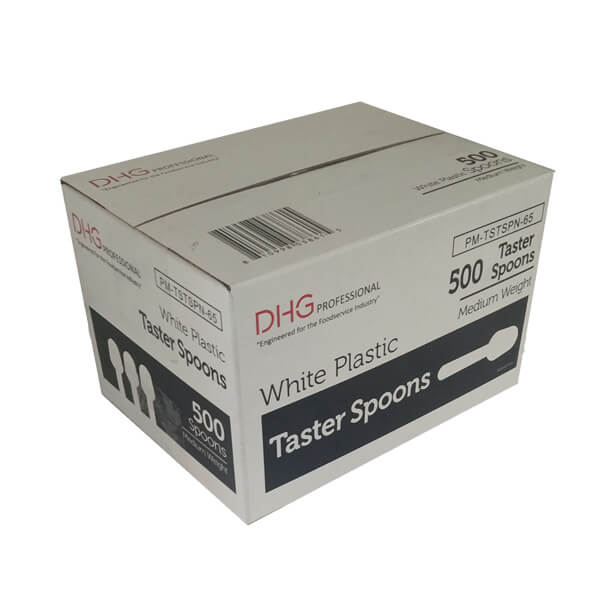 DHG PROFESSIONAL PLASTIC TASTER SPOONS WHITE