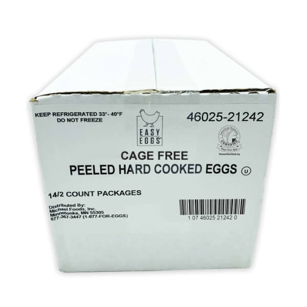 EASY EGG CAGE FREE PEELED HARD COOKED EGGS