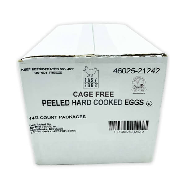 EASY EGGS CAGE FREE PEELED HARD COOKED EGGS