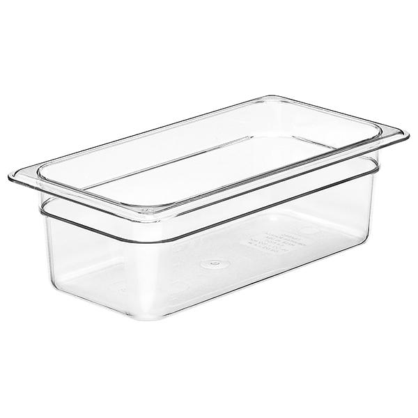 CAMBRO FOOD PAN CLEAR THIRD SIZE 4 INCH DEEP