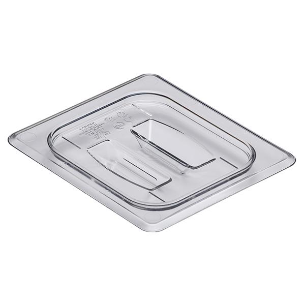 CAMBRO FOOD PAN LID CLEAR SIXTH SIZE WITH HANDLE