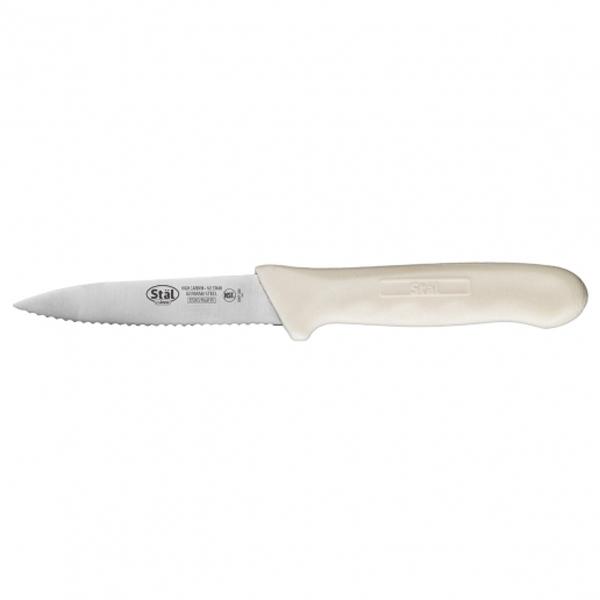 WINCO PARING KNIFE SERRATED WHITE HANDLE 3.5 INCH