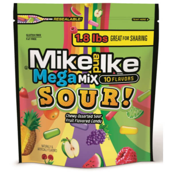 MIKE AND IKE MEGA MIX SOUR SHARE SIZE