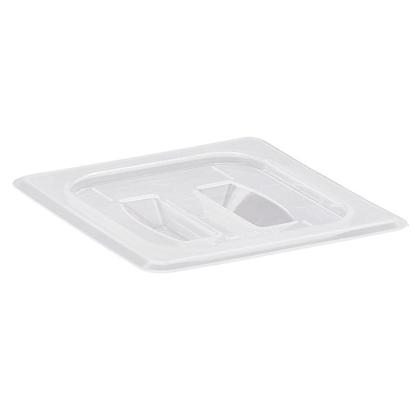 CAMBRO FOOD PAN COVER SIXTH SIZE WITH HANDLE TRANS