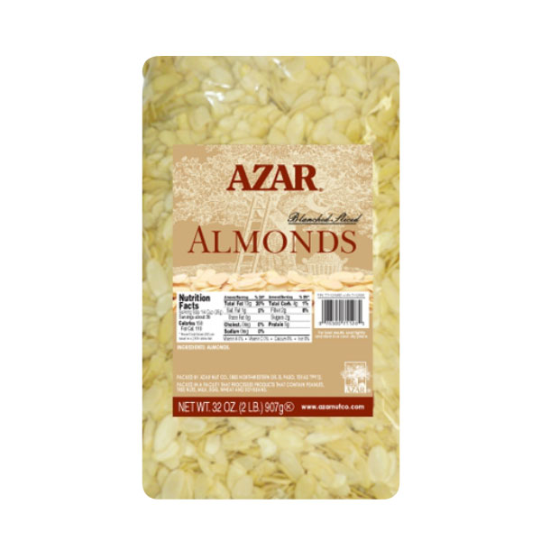 AZAR BLANCHED SLICED ALMONDS
