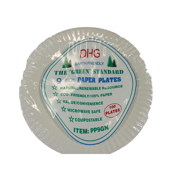 DHG HEAVY WEIGHT PAPER PLATES 9 INCH - US Foods CHEF'STORE