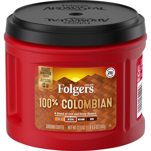 FOLGERS GROUND COFFEE 100% COLUMBIAN