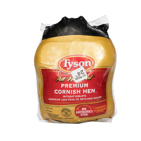 TYSON PREMIUM GRADE A CORNISH GAME HENS