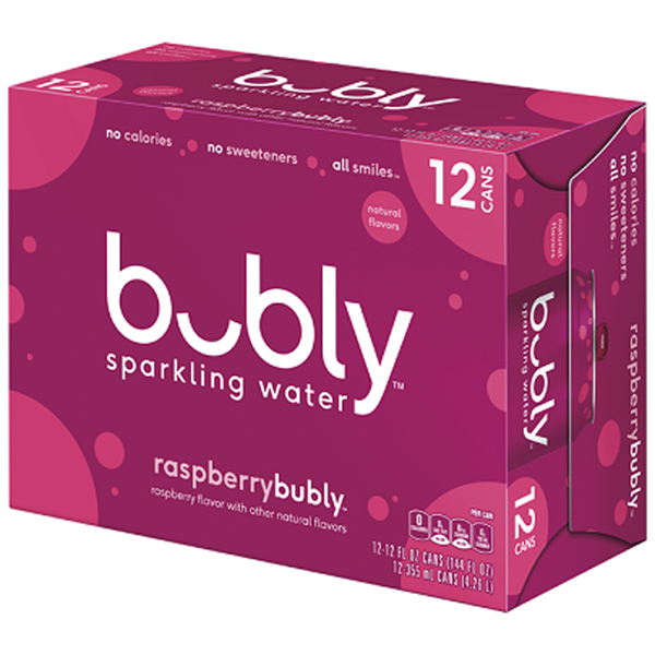BUBLY SPARKLING WATER RASPBERRY