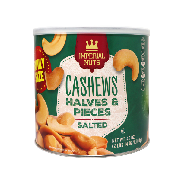 IMPERIAL NUTS CASHEWS HALVES & PIECES SALTED