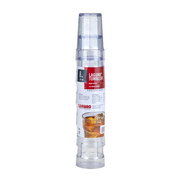 LAGUNA TUMBLER CLEAR MULTI PACK 8 OZ