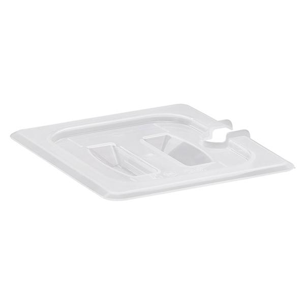 CAMBRO FOOD PAN COVER SIXTH SIZE NOTCHED W/ HANDLE