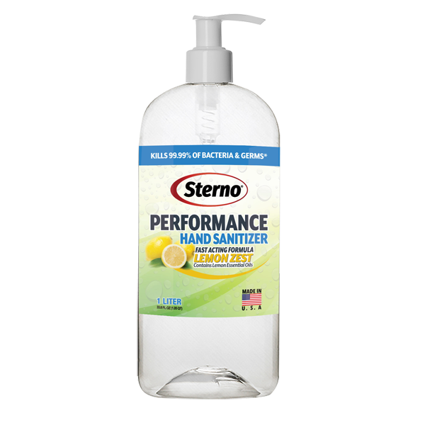 STERNO PERFORMANCE HAND SANITIZER LEMON ZEST