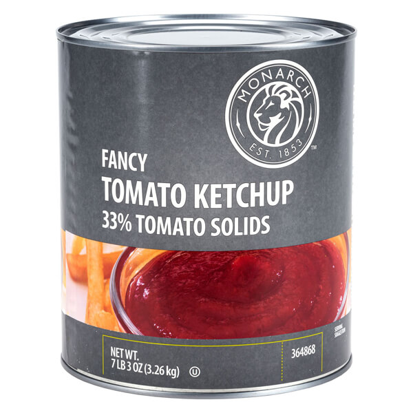 MONARCH FANCY TOMATO KETCHUP 33% TOMATO SOLIDS