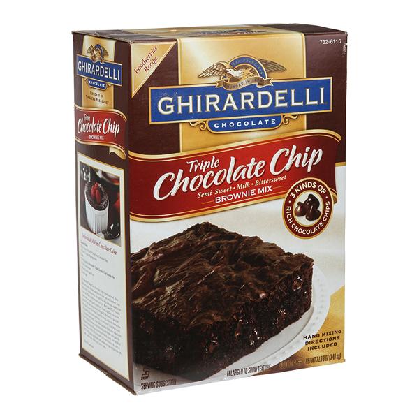 GHIRARDELLI TRIPLE CHOCOLATE BROWNIE MIX
