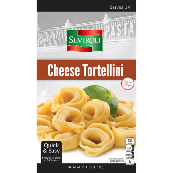 SEVIROLI CHEESE TORTELLINI COOKED