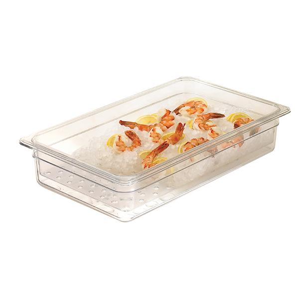 CAMBRO FOOD PAN CLEAR FULL SIZE 4 INCH DEEP