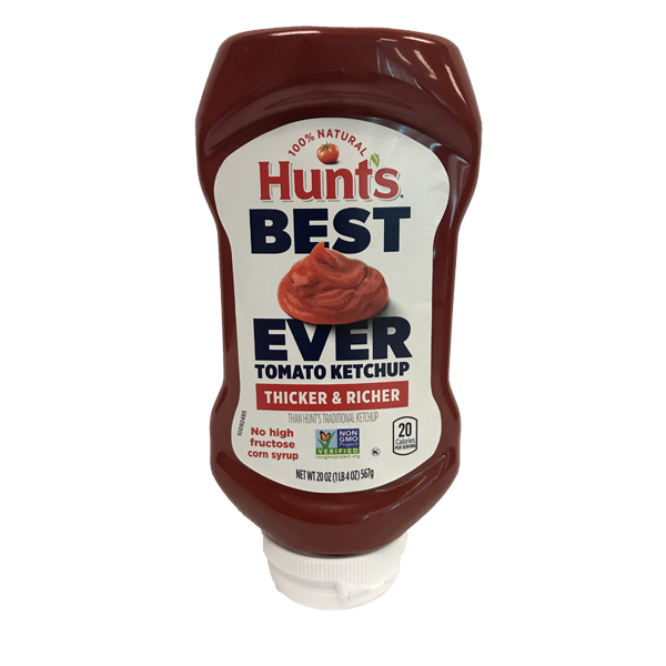 HUNTS 100% NATURAL/BEST EVER KETCHUP