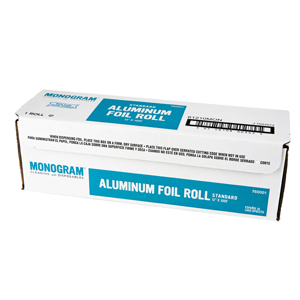 Heavy Duty Aluminum Foil Bulk, 12 inches By 1000 Feet
