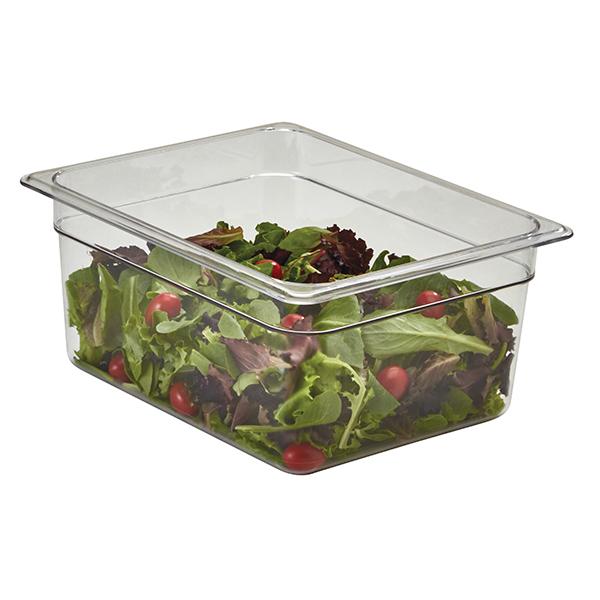CAMBRO FOOD PAN CLEAR HALF SIZE 6 INCHES DEEP