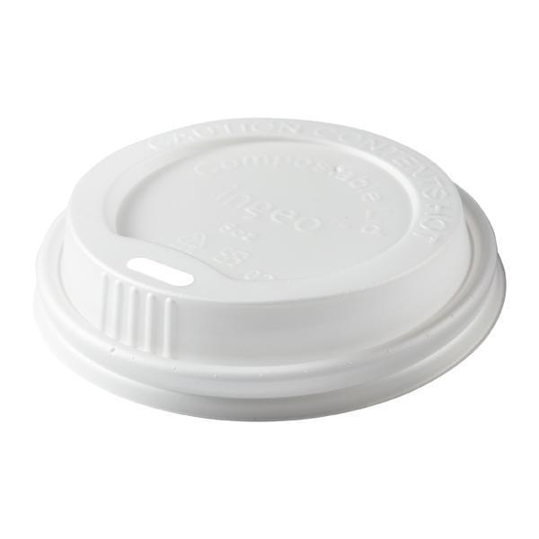 PRIMEWARE HOT CUP LIDS COMPOSTABLE FITS 8 OZ