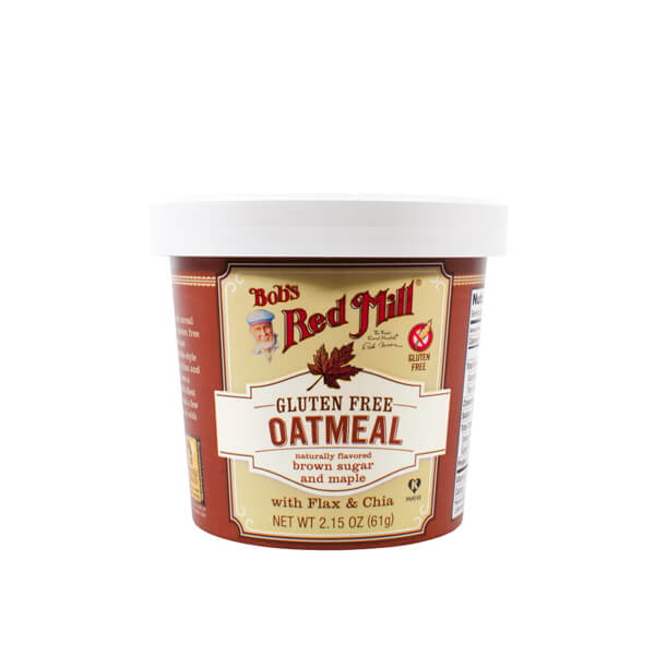 BOB'S RED MILL NATURAL FOODS GLUTEN FREE OATMEAL CUP MAPLE/BROWN SUGAR