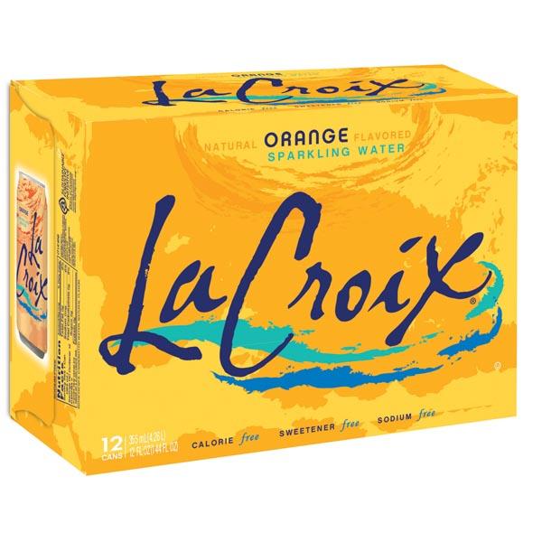 LACROIX NATURAL SPARKLING WATER ORANGE